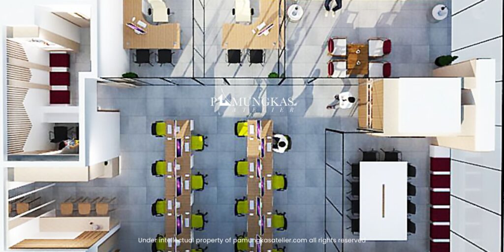 denah ruangan kantor desain by pamungkas atelier