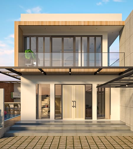 desain rumah dengan carport terbuka