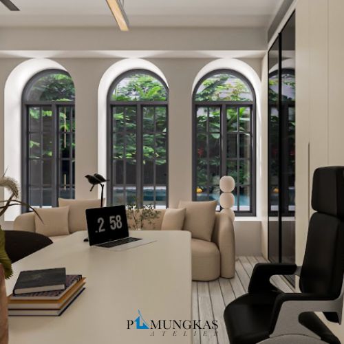 Desain Ruangan Kantor Bergaya Skandinavia