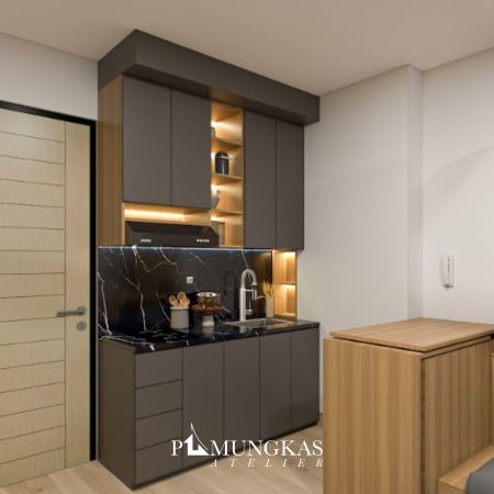 kitchen set model I untuk apartemen studio