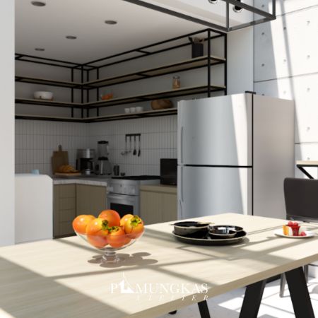 kitchen set model L untuk dapur minimalis